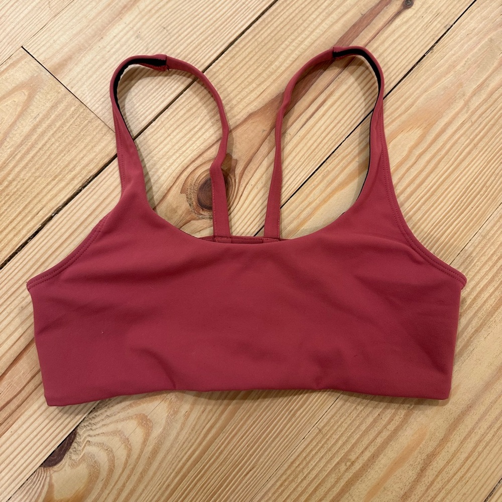 Vuori Women's Sports Bra in Rust Red